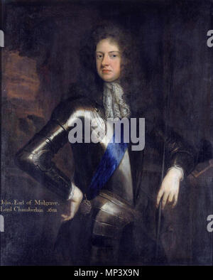 John Sheffield (1648-1721), 1 duc de Buckingham et de Normanby *huile sur toile 127 x 101,6 cm * *ca. 1685-1686 . John Sheffield, 1er duc de Buckingham et de Normanby (1648-1721) circa 1685 .. Godfrey Kneller (1646-1723) Noms alternatifs Gottfried Kneller, nom de naissance : Gottfried Kniller Allemand Description peintre, dessinateur, graveur et miniaturiste Date de naissance/décès 8 Août 1646 7 novembre 1723 Lieu de naissance/décès Lübeck Londres période de travail entre 1660 et 1723 circa circa lieu de travail Leiden (vers 1660-1665), Rome, Venise (1672-1675), Nuremberg, Hambourg (1674-1676) Banque D'Images