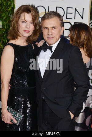 Christoph Waltz, Judith Holste 620 à la 72e Golden Globe Awards 2015 à l'hôtel Beverly Hilton à Los Angeles. 11 janvier 2015Christoph Waltz, Judith Holste 620 ------------- Red Carpet Event, Vertical, USA, Cinéma, Célébrités, photographie, Bestof, Arts, Culture et divertissement, Célébrités Topix fashion / Vertical, Best of, événement dans la vie d'Hollywood, Californie - Tapis rouge et en backstage, USA, Cinéma, Célébrités, cinéma, télévision, Célébrités célébrités musique, photographie, Arts et culture, Bestof, divertissement, Topix, verticale de la famille de l'année 2015 ,, je Banque D'Images