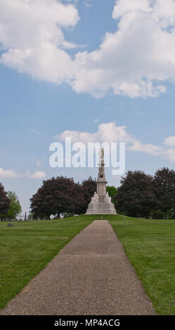 Les soldats National Monument dans le cimetière national de Gettysburg, Gettysburg, Pennsylvanie. 7/1/1869 dédié aux soldats de la bataille. Banque D'Images