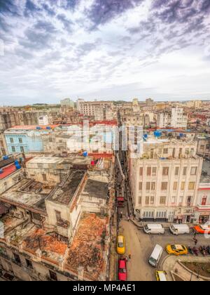 Vue aérienne La Havane Cuba El Floridita Banque D'Images