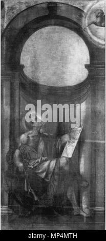 . Italiano : Ante dell'organo della Chiesa di San Giovanni (Brescia) . 21 février 2013, 19:17:37. Moretto da Brescia 1090 San Giovanni Evangelista (Moretto, San Giovanni, Brescia, ante organo) Banque D'Images