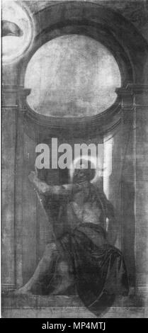 . Italiano : Ante dell'organo della Chiesa di San Giovanni (Brescia) . 21 février 2013, 19:17:55. Moretto da Brescia 1090 San Giovanni Battista (Moretto, San Giovanni, Brescia, ante organo) Banque D'Images