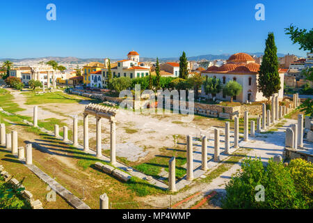 Agora romaine d'Athènes, Grèce Banque D'Images