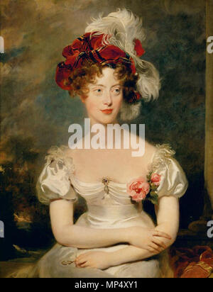 Anglais : Portrait de Caroline Ferdinande de Bourbon-Two Siciles (1798-1870), duchesse de Berry. English : Marie Caroline de Bourbon-Sicile (1798-1870), duchesse de Berry. Italiano : Maria Carolina di Borbone-Due Papoasie-novèla-Guinê (1798-1870), Duchessa di Berry 1825. 783 La Duchesse de Berry Banque D'Images