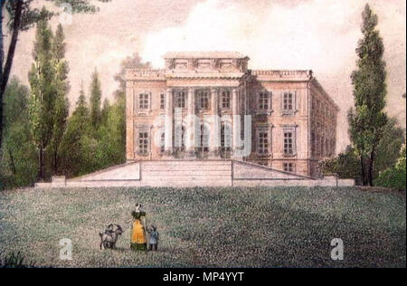 . Anglais : Le château de Wannegem-Lede, près de Namur en Belgique (19ème siècle litograph) . 29 juin 2013, 14:48:44 Artiste inconnu. c 19 760 Kasteel van Wannegem-Lede, litho 19e eeuw Banque D'Images