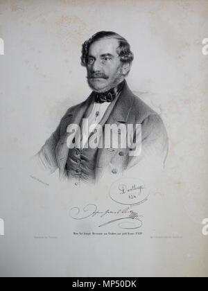 . Deutsch : Johann Gabriel Seidl (1804-1875), Archäologe,Schriftsteller. Dichter der Kaiserhymne. Lithographie von Adolf Dauthage, 1854 . 5 août 2013, 17:06:57. Adolf Dauthage (1825-1883) 724 Johann Gabriel Seidl Litho Banque D'Images