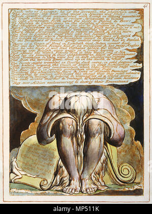 . Anglais : Jérusalem l'émanation de l'Albion géant, de copie, de l'objet E 41.jpg . 27 janvier 2003, 15:46:01. William Blake (1757-1827) Noms alternatifs W. Blake ; Uil'iam Bleik Description La peintre, poète, écrivain, théologien, collectionneur et graveur Date de naissance/décès 28 Novembre 1757 12 août 1827 Lieu de naissance/décès Broadwick Street London Charing Cross lieu de travail contrôle d'autorité : Q41513 : VIAF 54144439 ISNI : 0000 0001 2096 135X ULAN : 500012489 RCAC : n78095331 NLA : 35019221 717 WorldCat Jérusalem l'émanation de l'Albion, Géant, 41 E copie de l'objet Banque D'Images