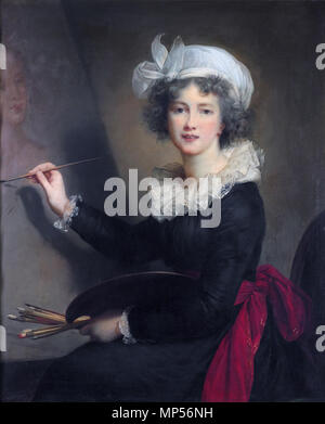 Louise Élisabeth Vigée Le Brun *huile sur toile *100,5 82,3 cm *inscrit par verso : Madame Lebrun peint par elle même / Copie par Louis Bardi / L'original ; est dans la Gallerie des Offices de Florence - / Louise Élisabeth Vigée Le Brun, par Louis Bardi, après Louise Élisabeth Vigée Le Brun 826 Louise Élisabeth Vigée Le Brun, par Louis Bardi, après Louise Élisabeth Vigée Le Brun Banque D'Images