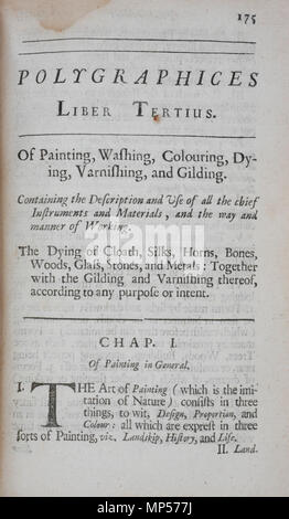 Page de titre de livre 3, 'Polygraphices Liber Tertius, de peinture, lavage, coloration, Mourir, vernissage et Guilding.' . Anglais : page de titre de livre 3, 'Polygraphices Liber Tertius, de peinture, lavage, coloration, Mourir, vernissage et Guilding.' Dans Polygraphice, ou, l'art du dessin, gravure, eau-forte, limning, peinture, lavage, polissage, dorure, colorant, mourant, à embellir et parfumer : dans sept livres : l'exemple, dans le dessin d'hommes, de femmes, de paysages, countreys, et les chiffres de différentes formes ; la voie de la gravure, de gravure et de limning, avec toutes leurs exigences et orna Banque D'Images