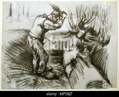 . Anglais : Le bûcheron crayon noir F 1327, 17¼ x 21½ pouces English : Dessin de Vincent van Gogh . Nuenen, Décembre 1883 - novembre 1885. Vincent van Gogh (1853-1890) Noms alternatifs Vincent Willem van Gogh, peintre néerlandais Description tiroir et graveuse Date de naissance/décès 30 mars 1853 - 29 juillet 1890 Lieu de naissance/décès Zundert Auvers-sur-Oise entre période de travail vers 1880 et vers juillet 1890 lieu de travail Pays-bas (Etten, La Haye, Nuenen, …, avant 1886), Paris (à partir de 1886 jusqu'en 1887), Arles (de 1888 à 1889), Aix-en-Provence (de 1889 à 1890), Banque D'Images