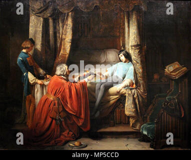 Le Jeune Gaston, dit l'ange de Foix.. Français : Le Jeune Gaston, dit l'ange de Foix, peint par Claudius Jacquand en 1838, exposé au Musée des beaux-arts de Lyon en 2014. . 1838. 797 Le Jeune Gaston, dit l'ange de Foix - Claudius Jacquand - MBA Lyon 2014 Banque D'Images