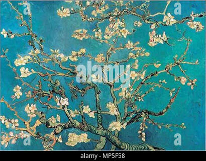 Anglais : Moulay) English : Amandier en fleurs février 1890. 1223 Van Gogh Almond Blossom Banque D'Images