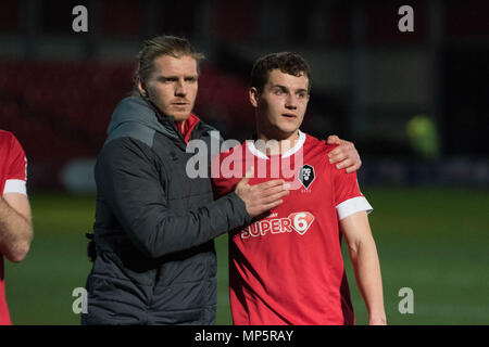 Anthony Dudley & Carl Piergianni. Salford City FC Banque D'Images