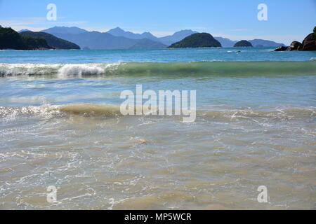 Plage Felix, Ubatuba, SP, BRÉSIL Banque D'Images