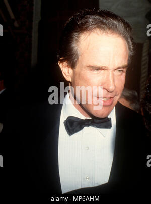 Los Angeles, CA - le 19 janvier : l'Acteur Warren Beatty assiste à la 48e assemblée annuelle Golden Globe Awards le 19 janvier 1991 au Beverly Hilton Hotel à Beverly Hills, Californie. Photo de Barry King/Alamy Stock Photo Banque D'Images