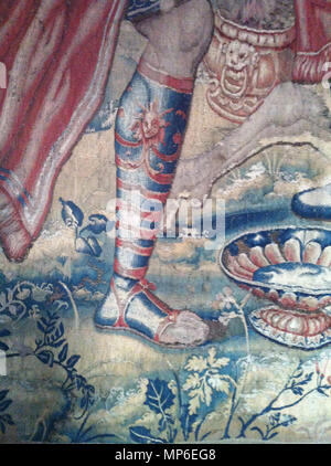 1250 Wandteppich Rathaus Krefeld, Davids, Sühneopfer zugeschrieben Pieter Coecke van Aelst, Ausschnitt 04 Banque D'Images