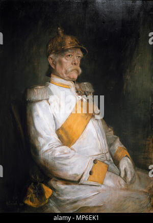 Otto Eduard Leopold von Bismarck *huile sur panneau 87,5 x 121 cm *1890 *Otto Eduard Leopold von Bismarck, par Franz von Lenbach 802 Franz von Lenbach - Portrait d'Otto Eduard Leopold von Bismarck - Walters 371007 - Voir B Banque D'Images