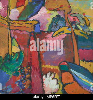 Vassily Kandinsky, russe. 1866-1944 ; étude de l'Improvisation V ; 1910 ; Huile sur la pâte à bord ; 27 5/8 x 27 1/2 in. (70,2 x 69,9 cm) ; Minneapolis Institute of Arts, don de Bruce B. Dayton ; 67.34.2 pour étude Kandinsky Improvisation V MIA 67342756 Étude Kandinsky Improvisation V MIA 67342 Banque D'Images