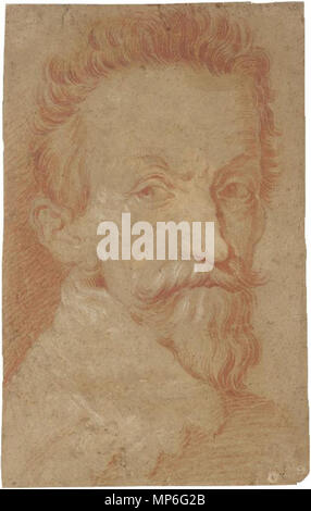 . Anglais : Dessin, étude pour Portrait d'un acteur. L'identité de l'objet de ce portrait est incertaine. Plus d'informations : catégorie:Portrait d'un acteur - Domenico Fetti . avant 1620. 1018 Portrait d'un acteur, dessin - Domenico Fetti - Sotheby's 24 janvier 2007 lot 37 Banque D'Images