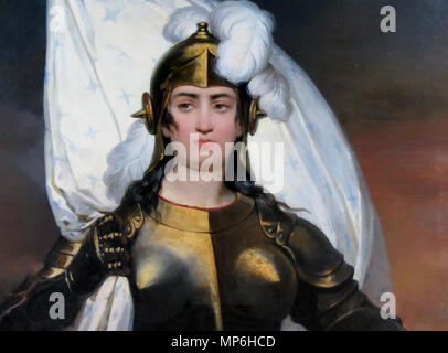 Français : Jean d'Arc avant 1843. 904 Monvoisin, Raymond - Juana de Arco -ost 142x101 f05 PVergara det Banque D'Images