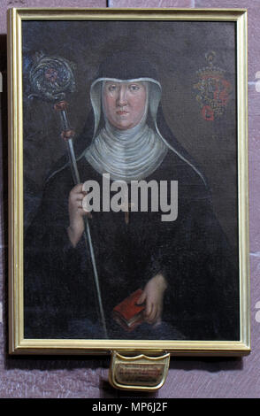 . Alsace, Bas-Rhin, Saint-Jean-Saverne, église abbatiale Saint-Jean-Baptiste (PA00084921, IA00055618). Tableau 'Portrait de l'abbesse Odile de Payrimhof» (Inconnu, huile sur toile, XVIIIe) : Cet objet est inscrit Monument Historique dans la base Palissy, base de données du patrimoine mobilier français du ministère français de la culture, sous la référence PM67001362 et IM67003631. Brezhoneg | Français | Deutsch | English | Español | Français | English | Deutsch | Italiano | Português | Plattdüütsch |  +/- . 11 juin 2015. © Ralph Hammann - Wikimedia Commons 1145 StJean Abbatiale132 Banque D'Images