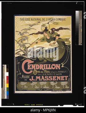 1290 Émile Bertrand - Jules Massenet - Cendrillon poster - Original LoC scan Banque D'Images