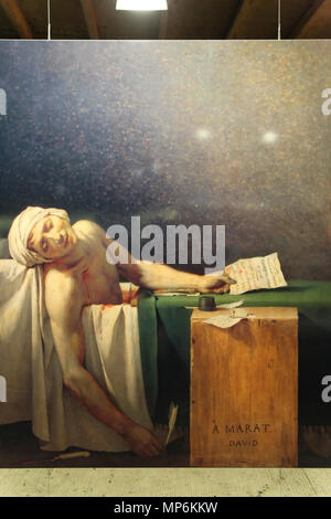 937 - gazomètre d'Oberhausen - Der schöne Schein - La Mort de Marat (David) 01 s Banque D'Images