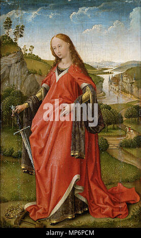 Deutsch : Rechter Flügel eines Diptychons : Hl. Katharina Deutsch : um 1430/1432 . 1071 Rogier van der Weyden 032 Banque D'Images