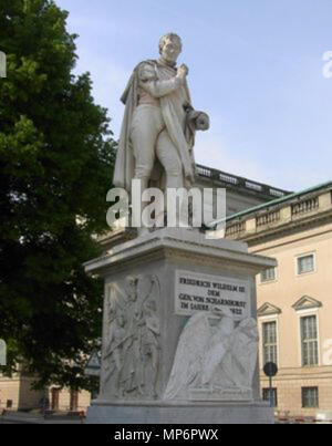 Statue de Gerhard von Scharnhorst . 1099 Scharnhorststatue Banque D'Images