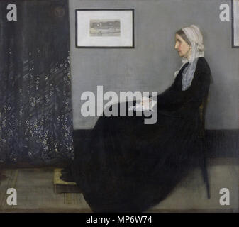 Arrangement en gris et noir n°1[N 1] TITRE ALTERNATIF(s) : Portrait de Mère de l'artiste la Mère de Whistler . Personne illustrée : Anna McNeill Whistler lieu de création : Londres . L'été 1871. Haut resFXD 1257 Mère Whistlers Banque D'Images