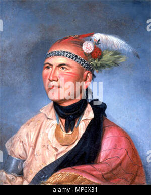 . Portrait à l'huile de Joseph Brant de la vie . 1797. Charles Willson Peale (1741-1827) Description American portrait painter Date de naissance/décès 15 Avril 1741 22 février 1827 Lieu de naissance/décès de la paroisse de St Paul, le Maryland Philadelphie lieu de travail Deutsch : North American Conference Ostküste English : côte est de l'Amérique du contrôle d'autorité : Q454945 : VIAF 72190360 ISNI : 0000 0000 8262 3463 ULAN : 500017914 RCAC : n80025860 NLA : 35413732 741 WorldCat Joseph Brant par Charles Willson Peale 1797 Banque D'Images