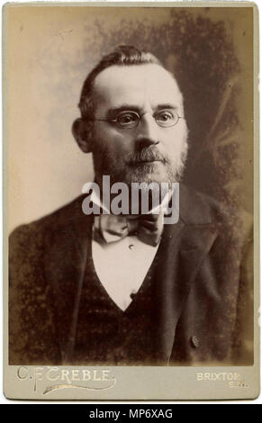 Portrait d'Arthur Corbin Gould . Anglais : carte du Cabinet, portrait d'Arthur Corbin Gould (1850-1903), conformément à l'A.C. Gould à goodreads.com Deutsch : Kabinettkarte, Porträt des Arthur Corbin Gould (1850-1903), gemäß A.C. Gould auf goodreads.com . vers 1890. 1018 Portrait d'Arthur Corbin Gould Banque D'Images