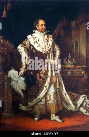 König Max I. Joseph im Krönungsornat. Portrait de Maximilien Ier Joseph de Bavière (1756-1825) . 1822. 766 King I Max Joseph à Coronation Robe Banque D'Images