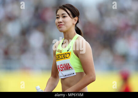 Chisato Fukushima (JPN), Mai 20, 2018 Athlétisme : Championnats du Monde- Défi Seiko Golden Grand Prix d'Osaka du 100 m femmes au stade final Yanmar Nagai, à Osaka au Japon. Credit : AFLO/Alamy Live News Banque D'Images