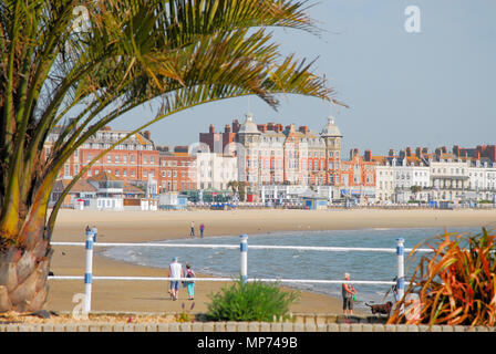 Weymouth. 21 mai 2018. Le week-end de beau temps persiste dans la nouvelle semaine sous le soleil de Weymouth, Dorset Crédit : Stuart fretwell/Alamy Live News Banque D'Images