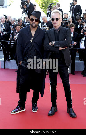 Shaggy et Sting assistant à la cérémonie de clôture avec la création au cours du 71e Festival du Film de Cannes au Palais des Festivals le 19 mai 2018 à Cannes, France | dans le monde entier Banque D'Images