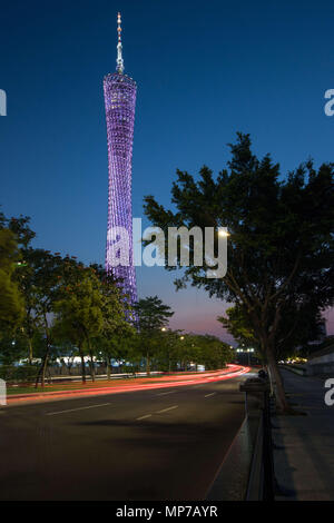 , Guangzh Guangzh, Chine. 21 mai, 2018. Guangzhou, Chine 21 mai 2018 : Le Canton Tower à Guangzhou, province du Guangdong en Chine du sud. Crédit : SIPA Asie/ZUMA/Alamy Fil Live News Banque D'Images