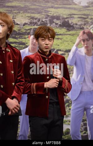 Séoul, Corée. 21 mai, 2018. T.E.N a assisté à la première conférence de presse à Séoul, Corée, le 21 mai 2018.(La Chine et la Corée à l'homme) Credit : TopPhoto/Alamy Live News Banque D'Images