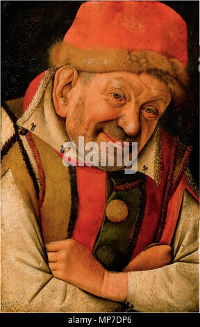 Deutsch : Der Hofnarr Anglais Ferraresische Gonella : Portrait de la Cour de Ferrare Jester Gonella circa 1445. 710 Jean Fouquet- Portrait de la Cour de Ferrare Jester Gonella Banque D'Images