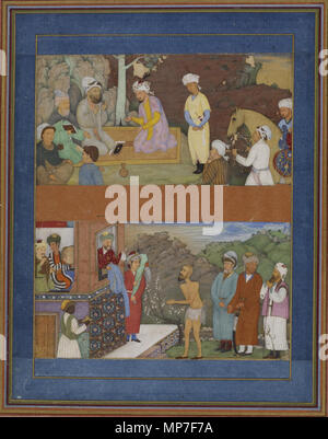 W.668.49a 676 - Deux Illustrations de islamique un manuscrit de Gulistan par Sadi - Walters W66849A Banque D'Images