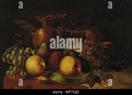 Anglais : Fruit still life entre 1617 et 1666. 682 Jacob van Es Foppens - Fruit still life Banque D'Images