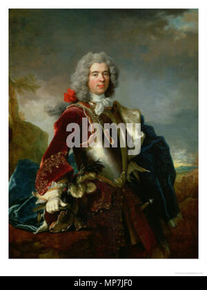 Anglais : Portrait de Jacques I, Prince de Monaco (1689-1751) 18e siècle. 689 Jacques Grimaldi Banque D'Images