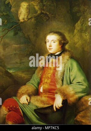 . Anglais : Portrait de James Boswell (1740-1795) à vingt-cinq . 1765. 692 James Boswell Banque D'Images