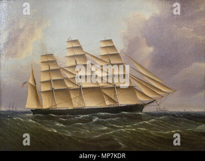 Anglais : "Grande République . Anglais : quand il a été construit en 1853, la grande république était le plus grand navire clipper dans le monde. . Années 1850. 693 James E. Buttersworth - grande république Banque D'Images