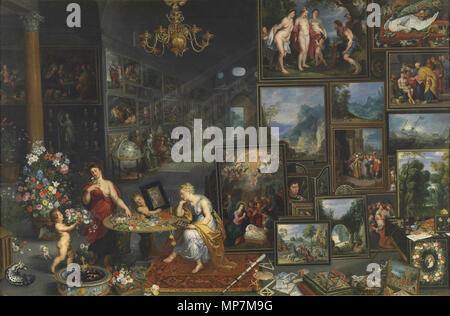 Anglais : allégorie de la vue et l'odorat seconde moitié du 16e siècle. 695 Jan Brueghel (I), Hendrick van Balen (I) et Gerard Seghers - Allégorie de la vue et l'odorat Banque D'Images