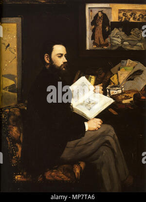 . 848 Manet, Edouard - Portrait d'Emile Zola Banque D'Images