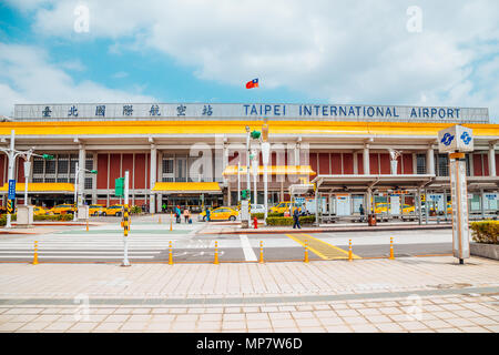 Taipei, Taiwan - le 25 avril 2018 : l'aéroport international de Songshan Banque D'Images