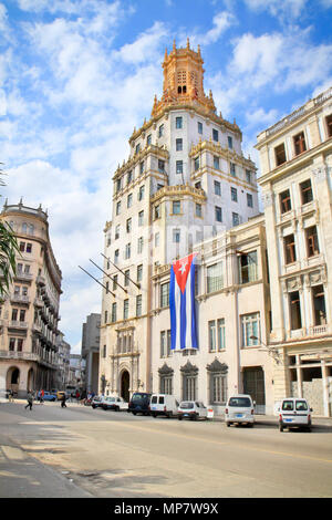 Etecsa dans immeuble centre historique de La Havane. Cuba. Banque D'Images