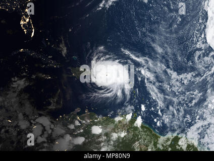 L'ouragan Maria sur Porto Rico en 2017 Banque D'Images