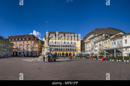 Piazza Walther Platz en Italy Banque D'Images